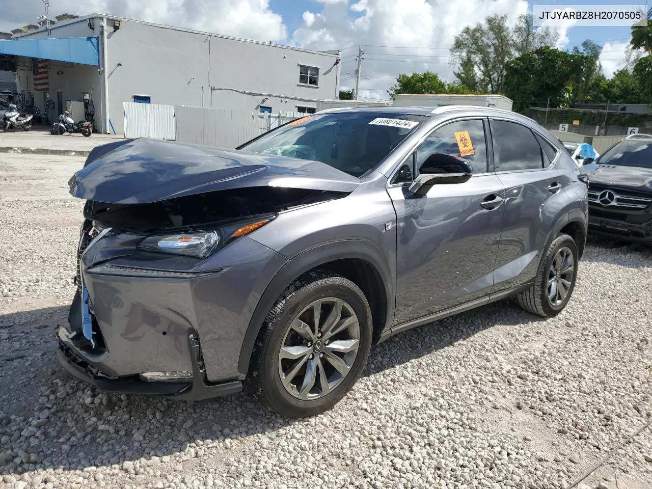 JTJYARBZ8H2070505 2017 Lexus Nx 200T Base