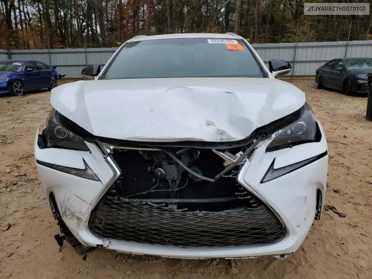 JTJYARBZ7H2070107 2017 Lexus Nx 200T F Sport Fwd