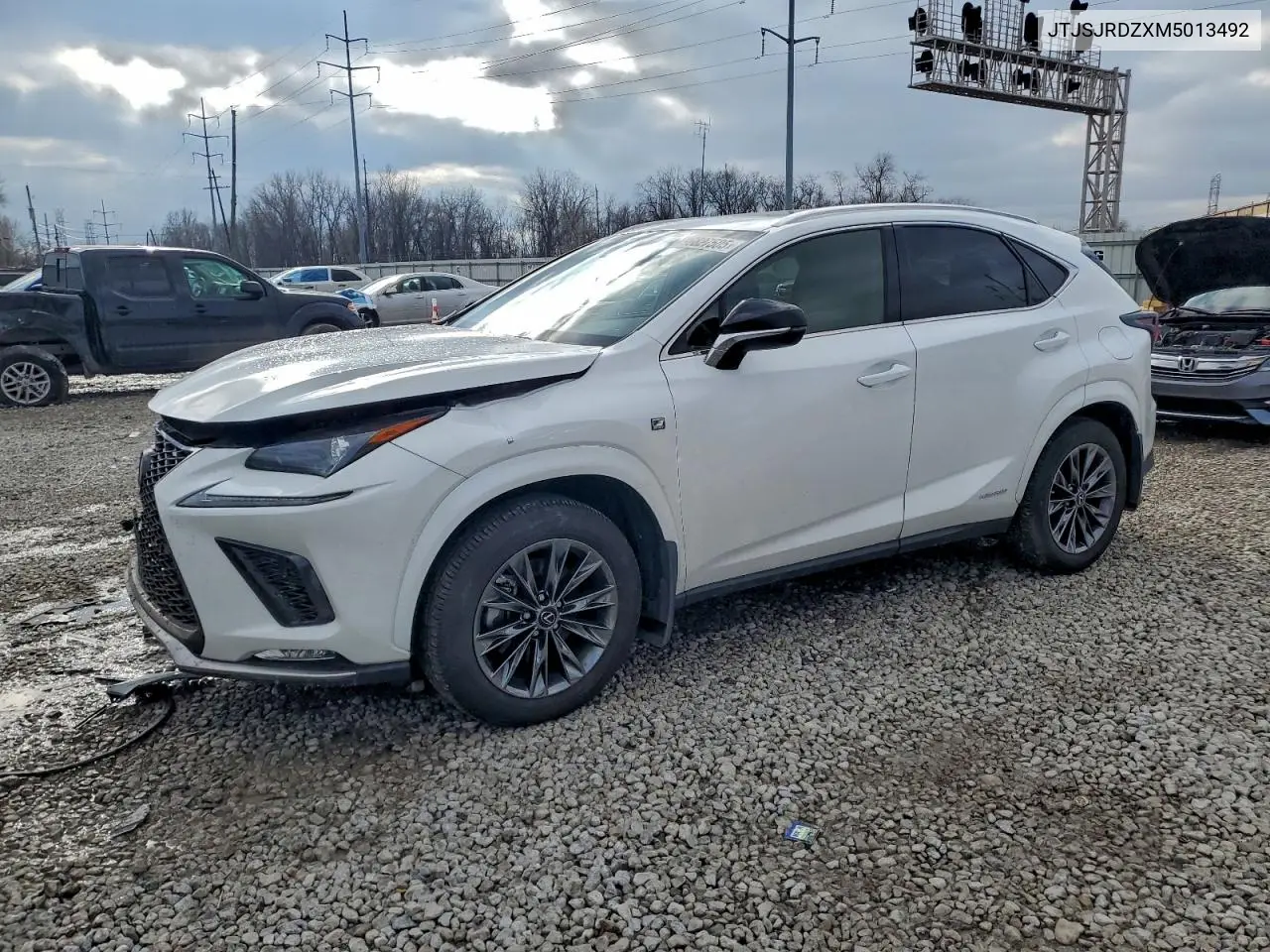 JTJSJRDZXM5013492 2021 Lexus Nx 300H Base