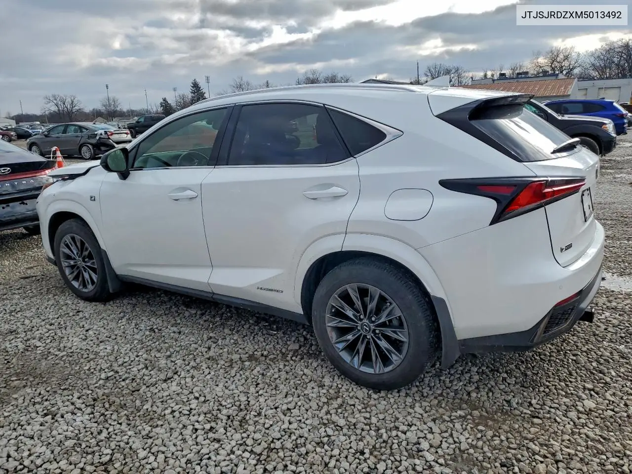 JTJSJRDZXM5013492 2021 Lexus Nx 300H Base