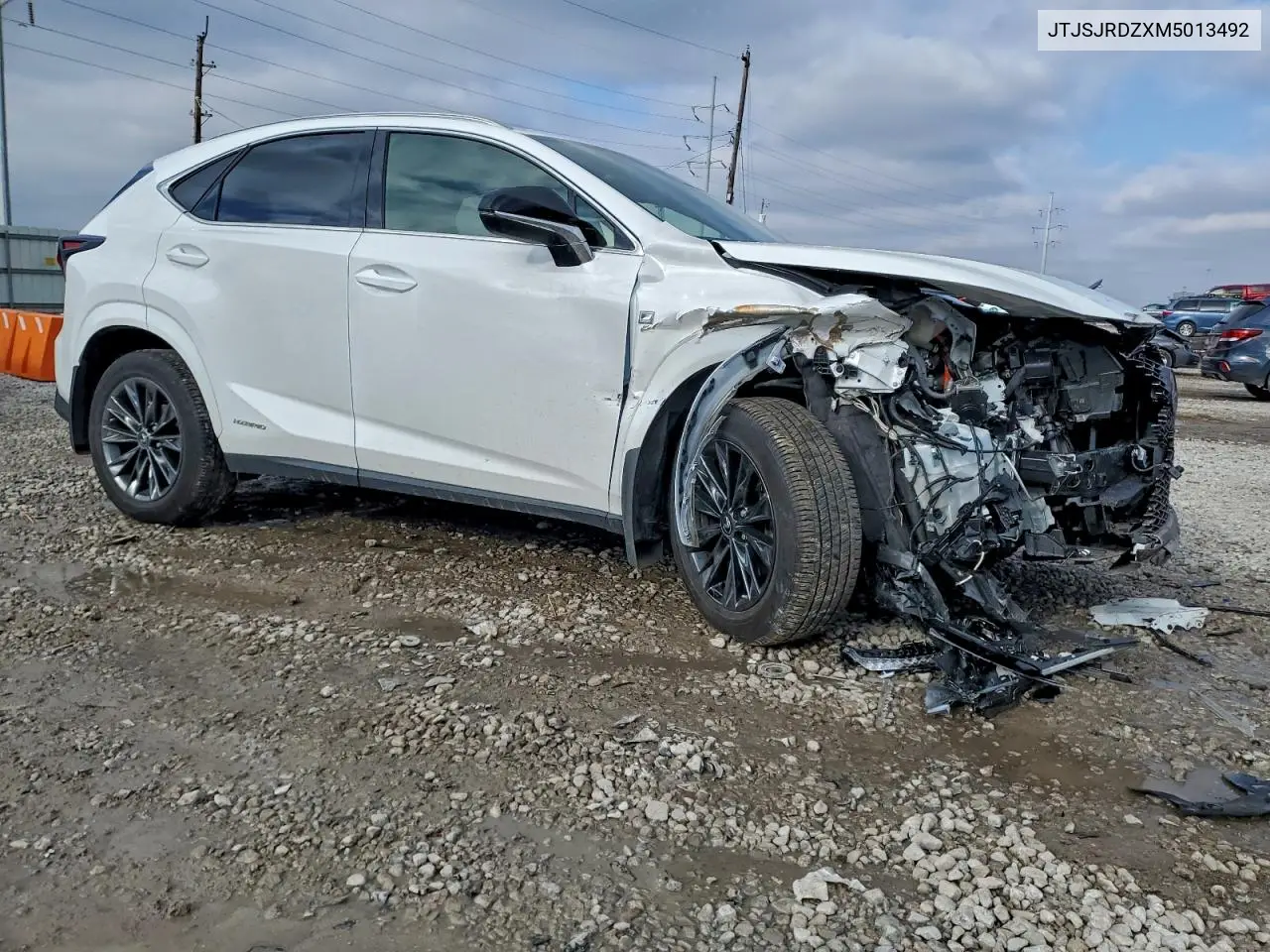 JTJSJRDZXM5013492 2021 Lexus Nx 300H Base