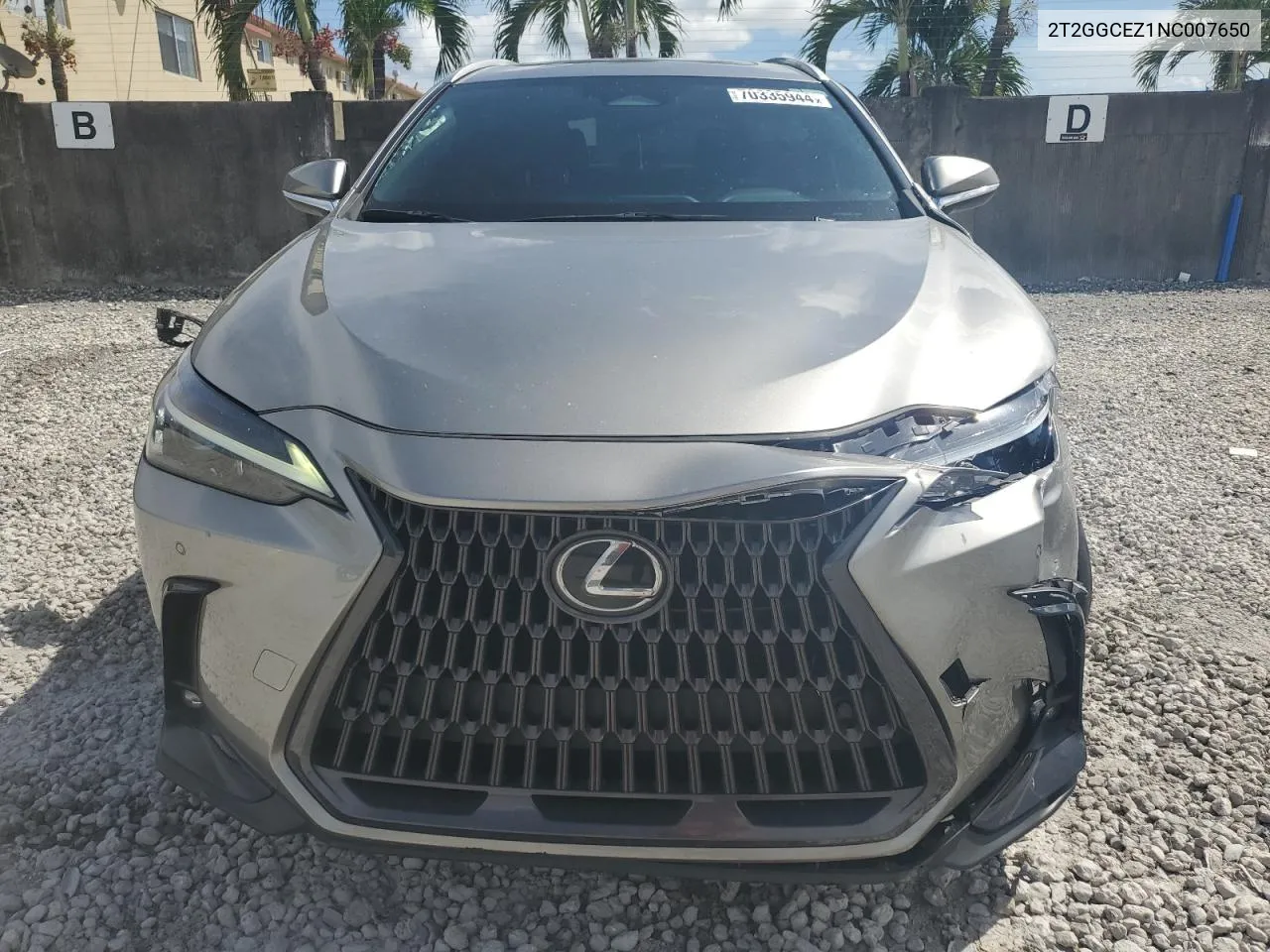 2T2GGCEZ1NC007650 2022 Lexus Nx 350