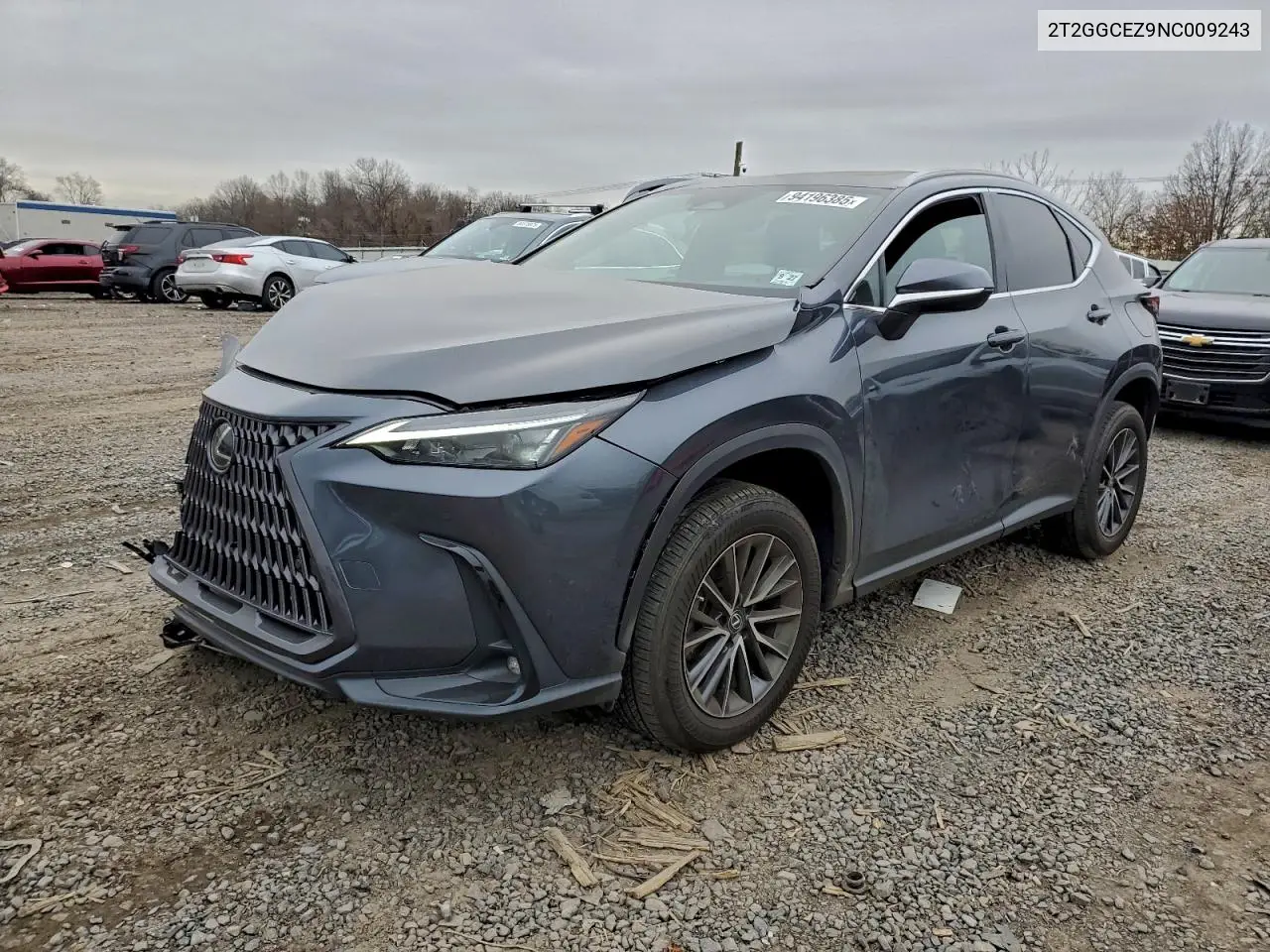 2T2GGCEZ9NC009243 2022 Lexus Nx 350