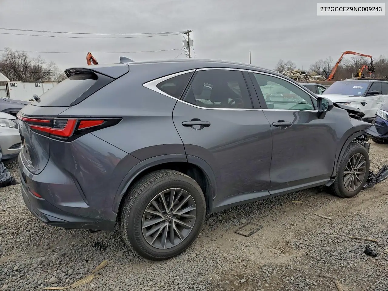 2T2GGCEZ9NC009243 2022 Lexus Nx 350