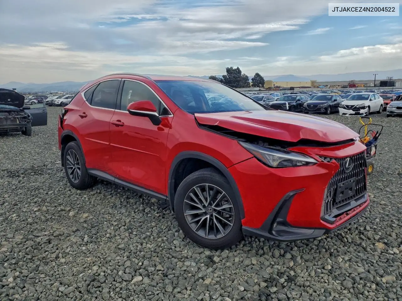JTJAKCEZ4N2004522 2022 Lexus Nx 350H