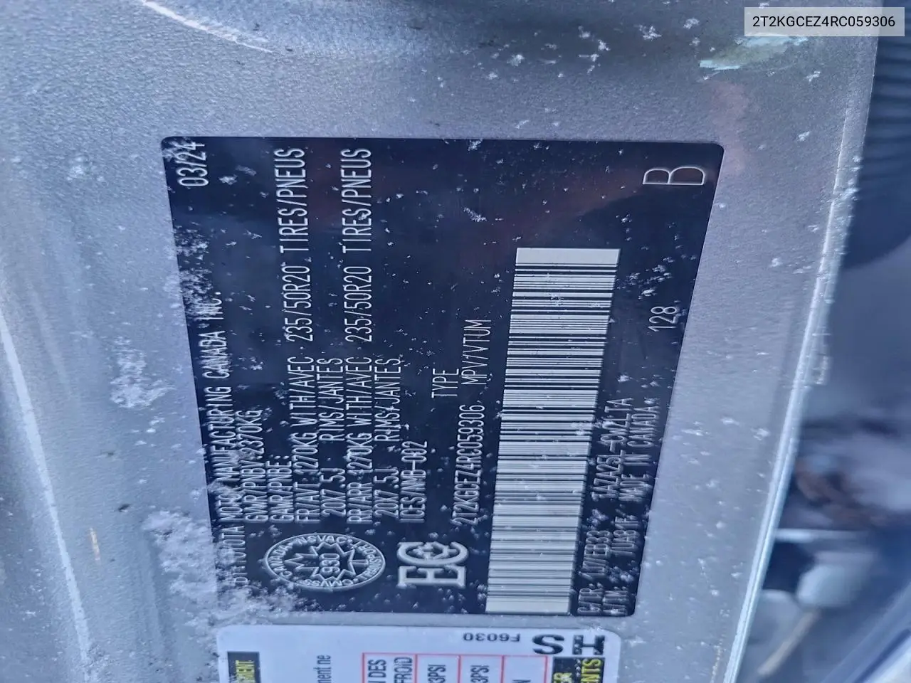 2T2KGCEZ4RC059306 2024 Lexus Nx 350 Luxury