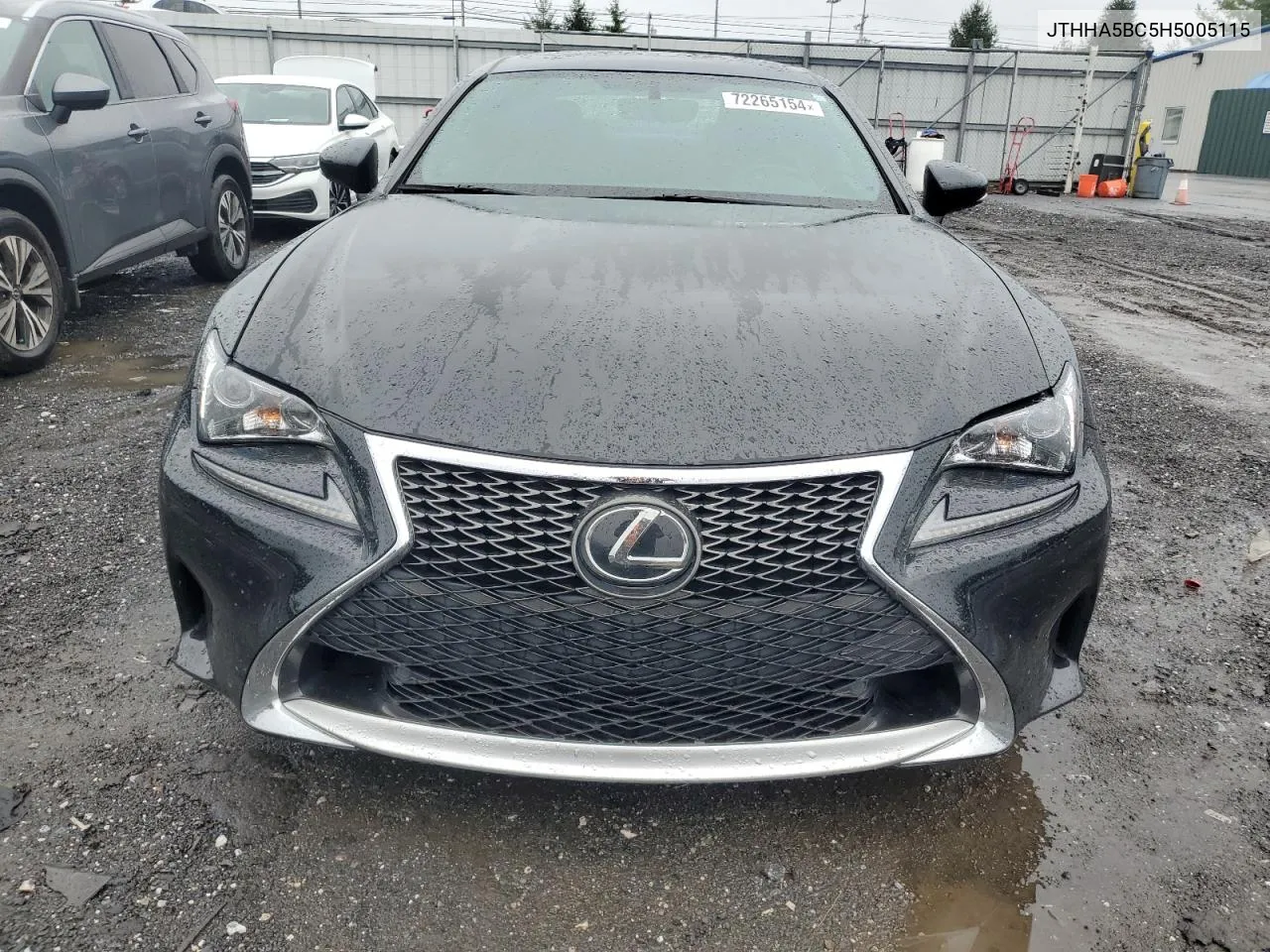 JTHHA5BC5H5005115 2017 Lexus Rc 200T