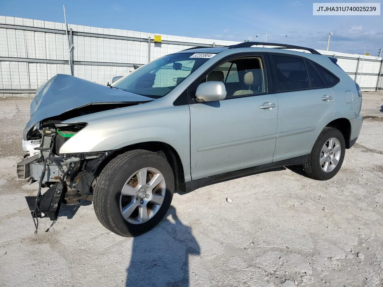 JTJHA31U740025239 2004 Lexus Rx 330