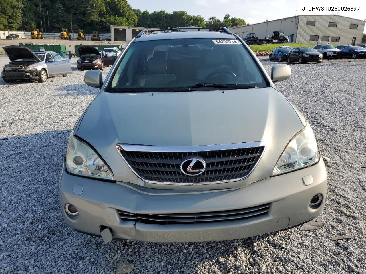 JTJHW31U260026397 2006 Lexus Rx 400