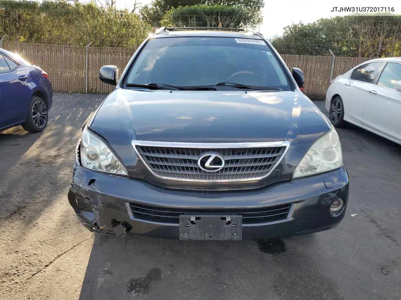 JTJHW31U372017116 2007 Lexus Rx 400H