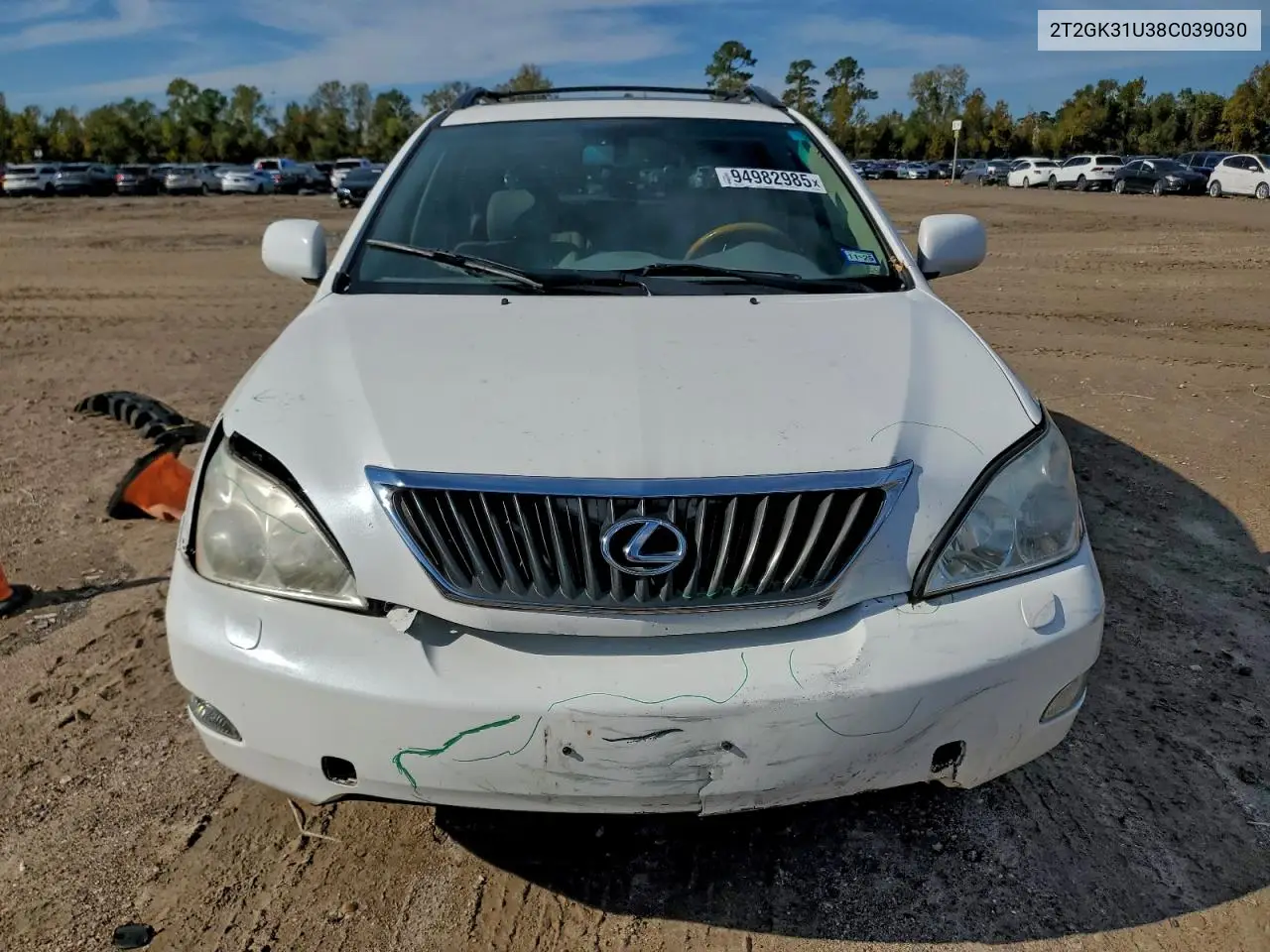 2T2GK31U38C039030 2008 Lexus Rx 350