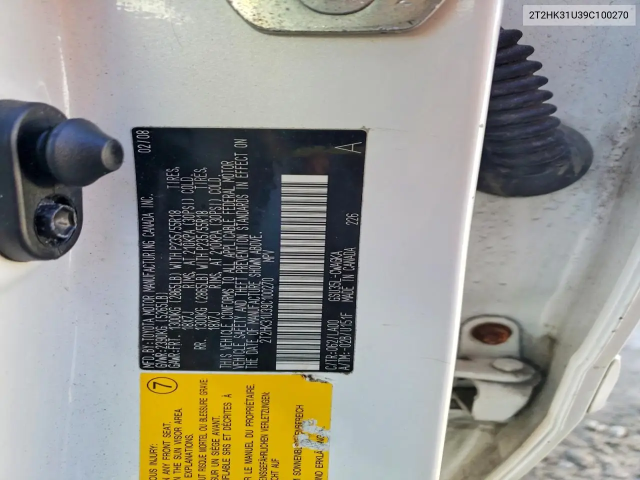 2T2HK31U39C100270 2009 Lexus Rx 350 Base