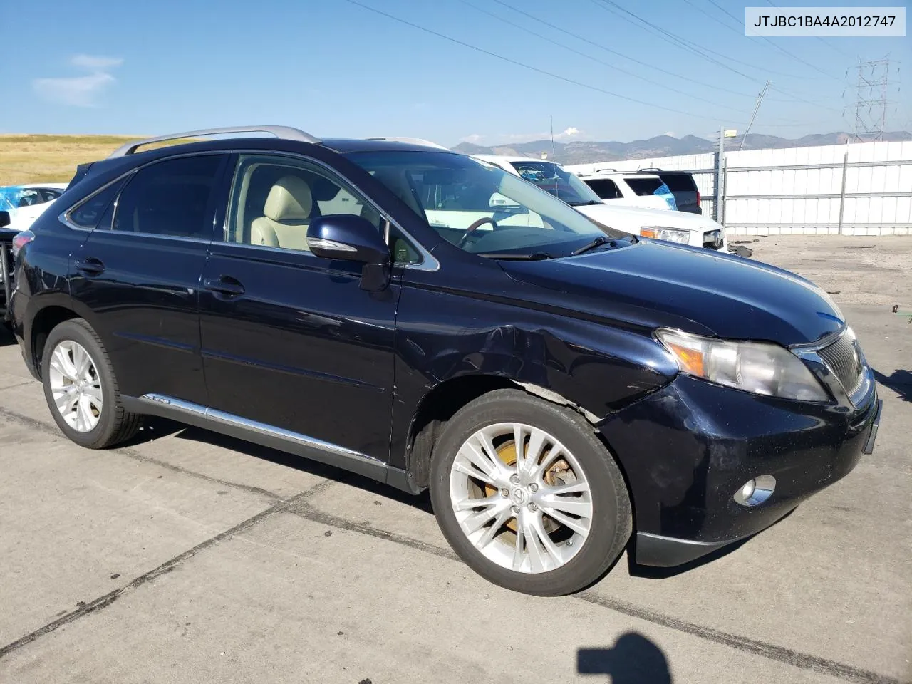 JTJBC1BA4A2012747 2010 Lexus Rx 450H