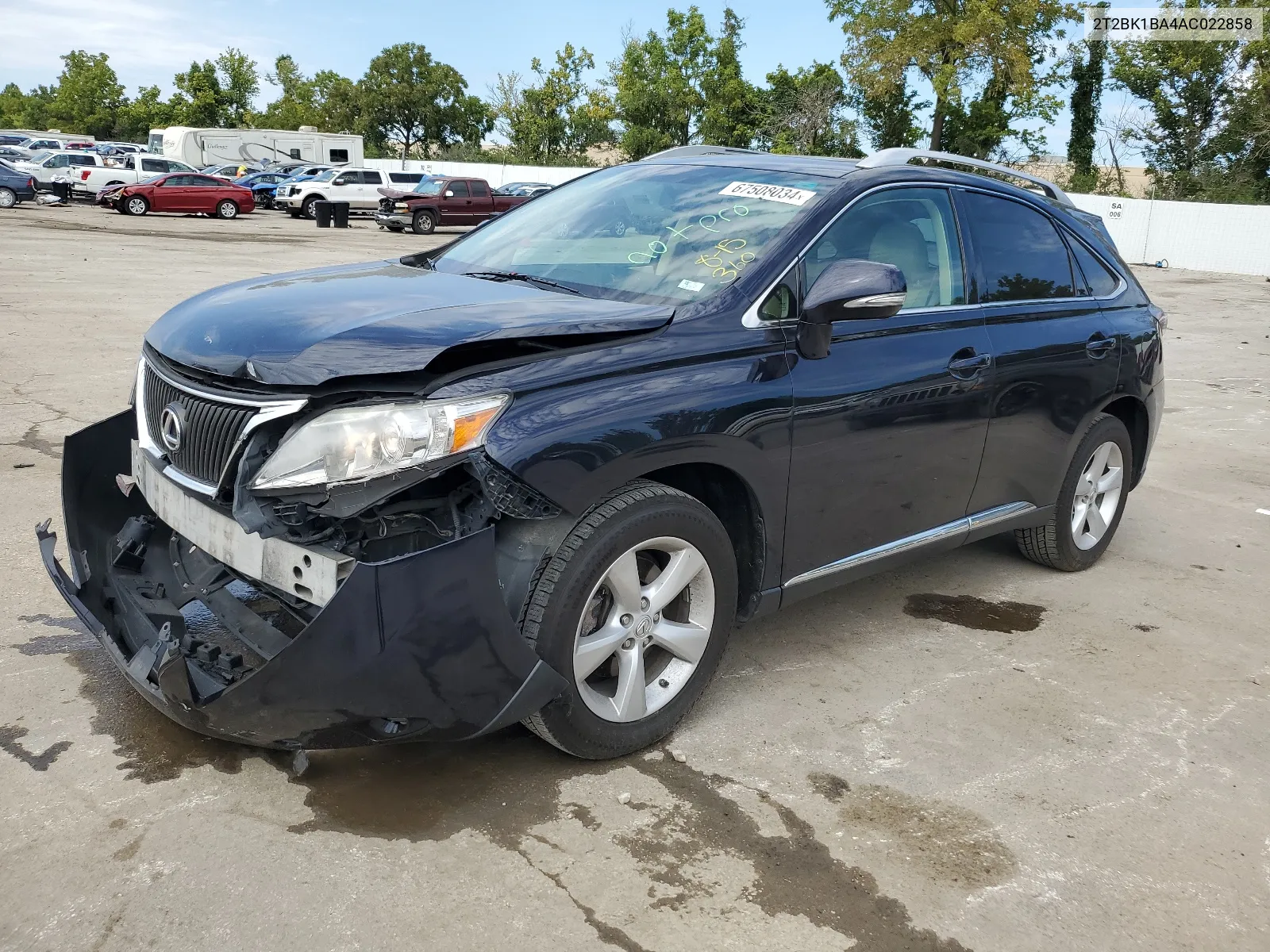 2T2BK1BA4AC022858 2010 Lexus Rx 350