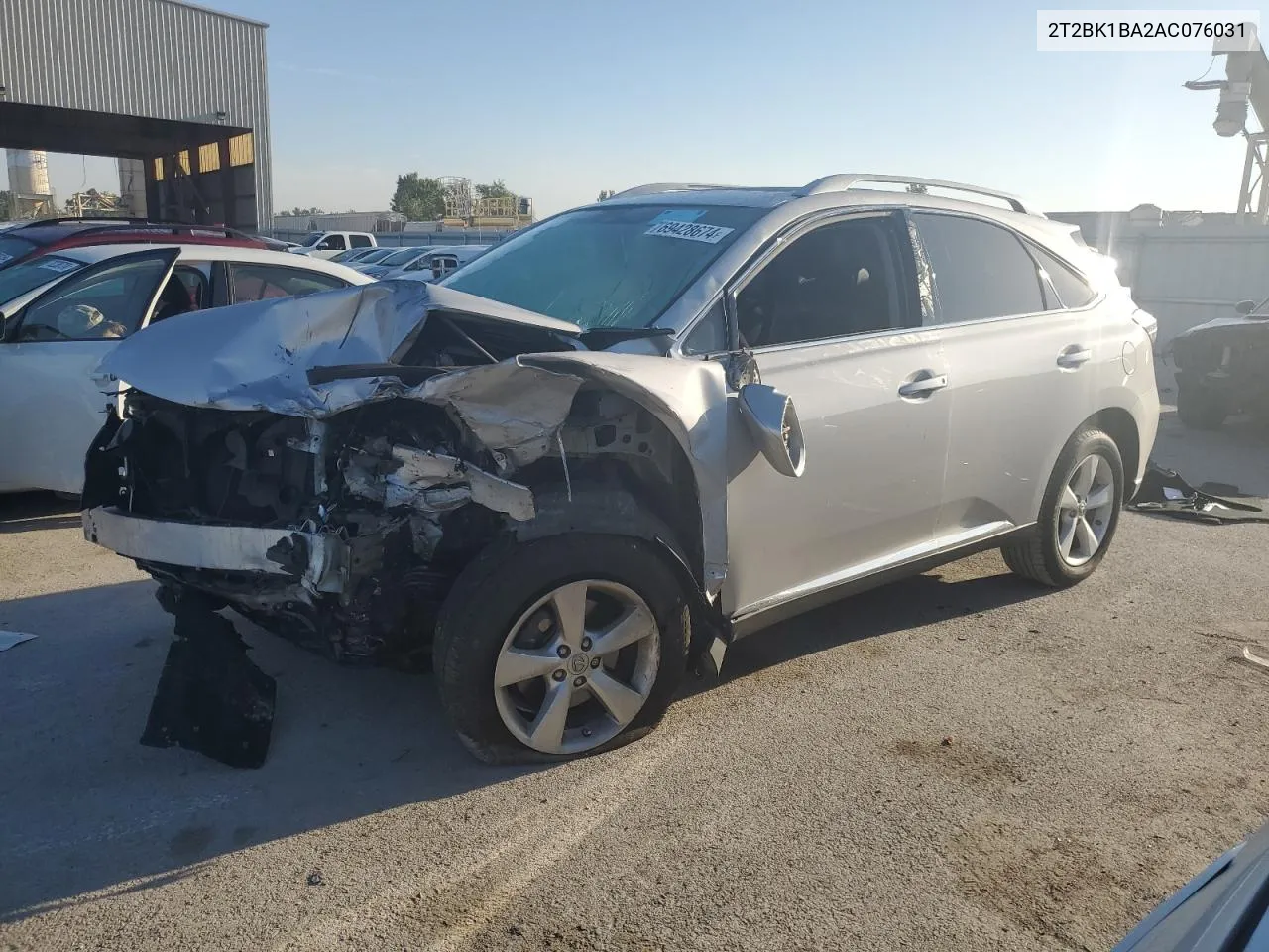 2T2BK1BA2AC076031 2010 Lexus Rx 350