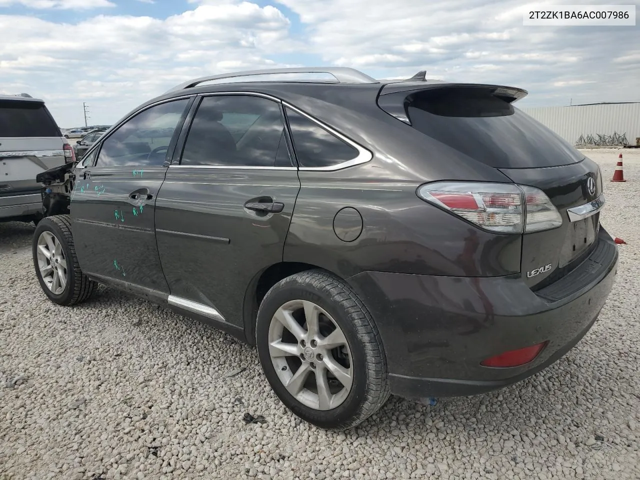 2T2ZK1BA6AC007986 2010 Lexus Rx 350