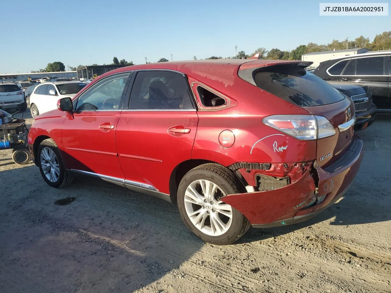 JTJZB1BA6A2002951 2010 Lexus Rx 450H