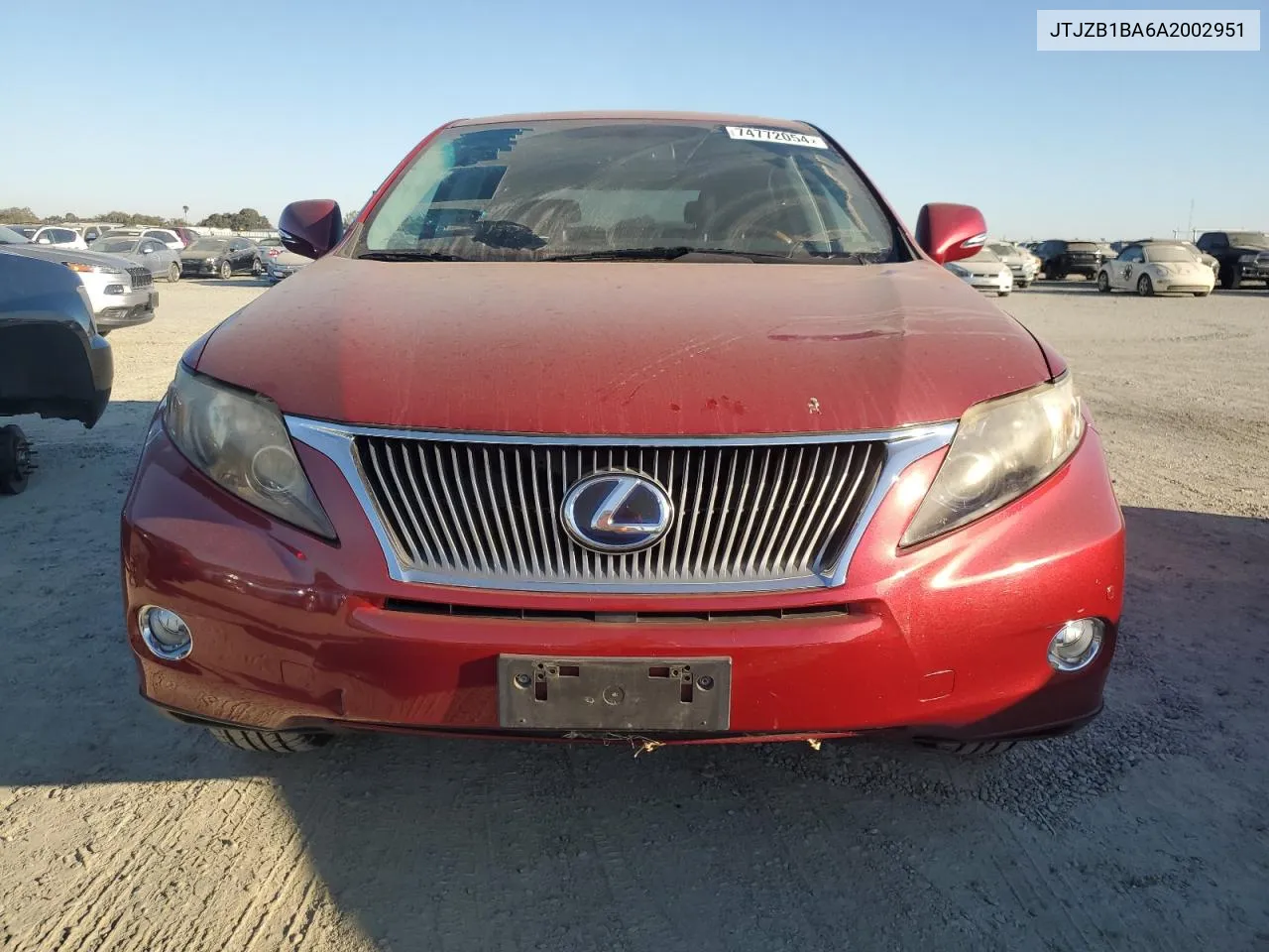 JTJZB1BA6A2002951 2010 Lexus Rx 450H