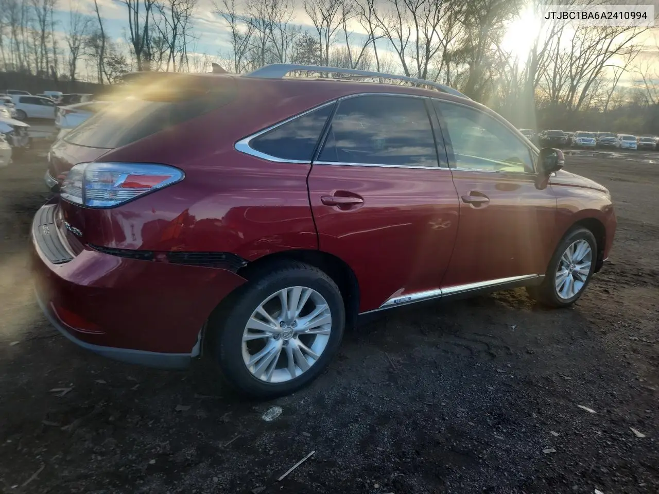 JTJBC1BA6A2410994 2010 Lexus Rx 450H
