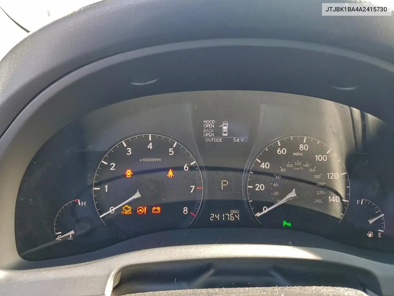 JTJBK1BA4A2415730 2010 Lexus Rx 350