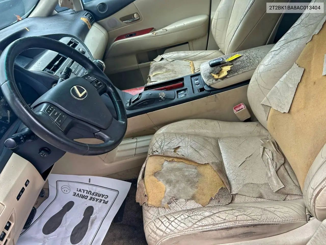 2T2BK1BA8AC013404 2010 Lexus Rx 350