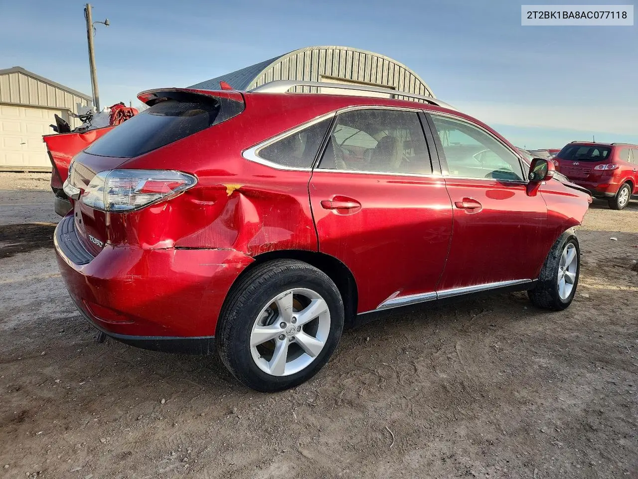 2T2BK1BA8AC077118 2010 Lexus Rx 350
