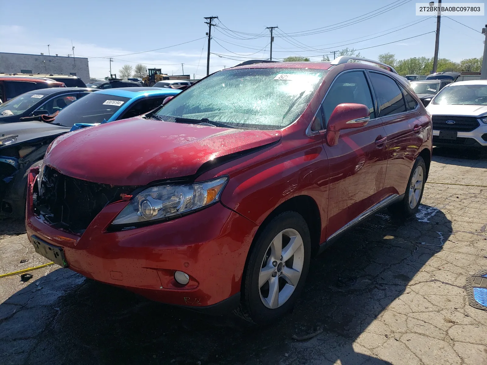 2T2BK1BA0BC097803 2011 Lexus Rx 350