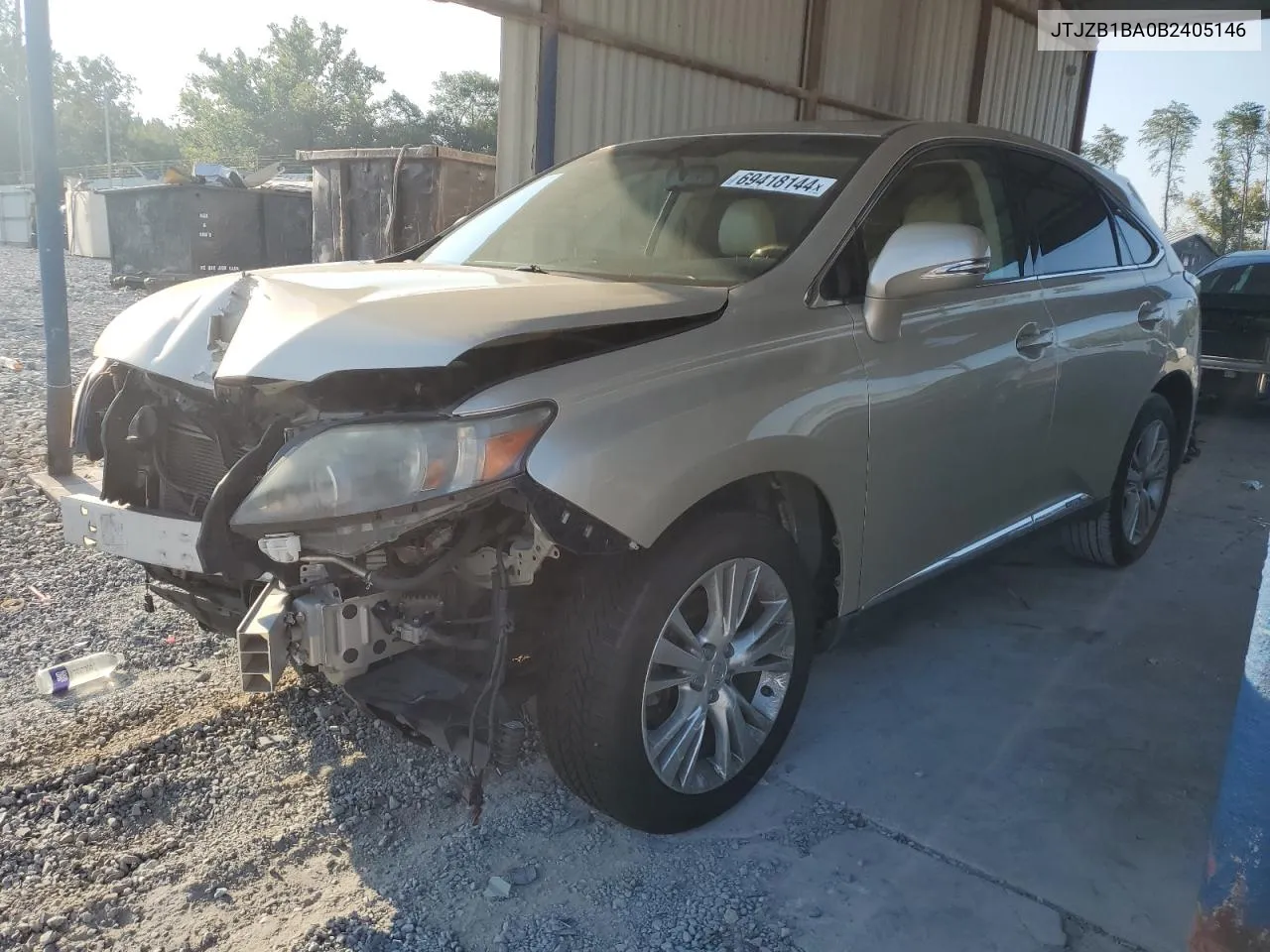 JTJZB1BA0B2405146 2011 Lexus Rx 450H