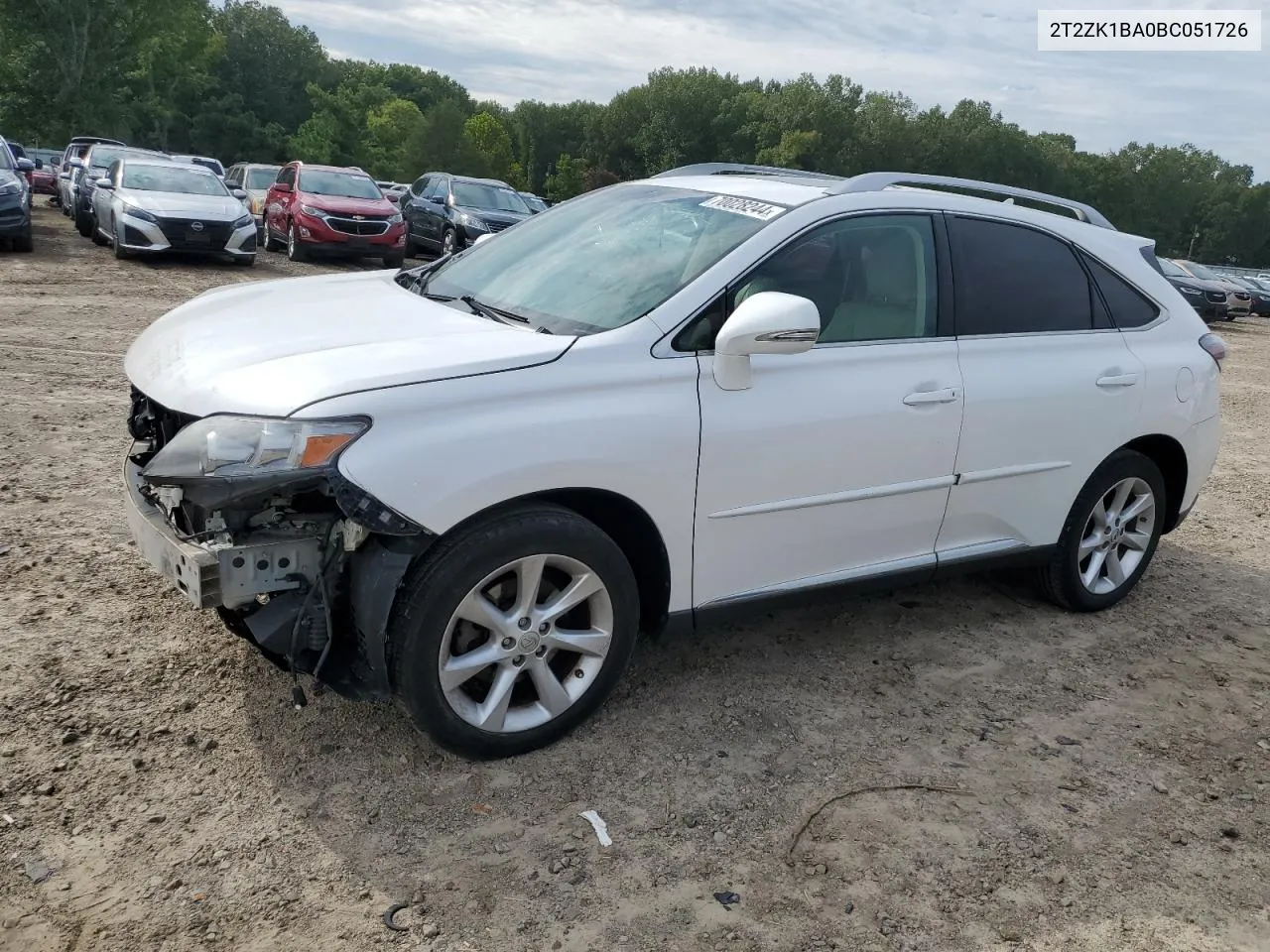 2T2ZK1BA0BC051726 2011 Lexus Rx 350