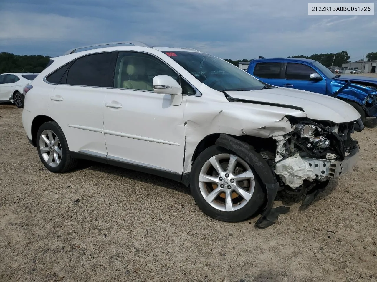 2T2ZK1BA0BC051726 2011 Lexus Rx 350