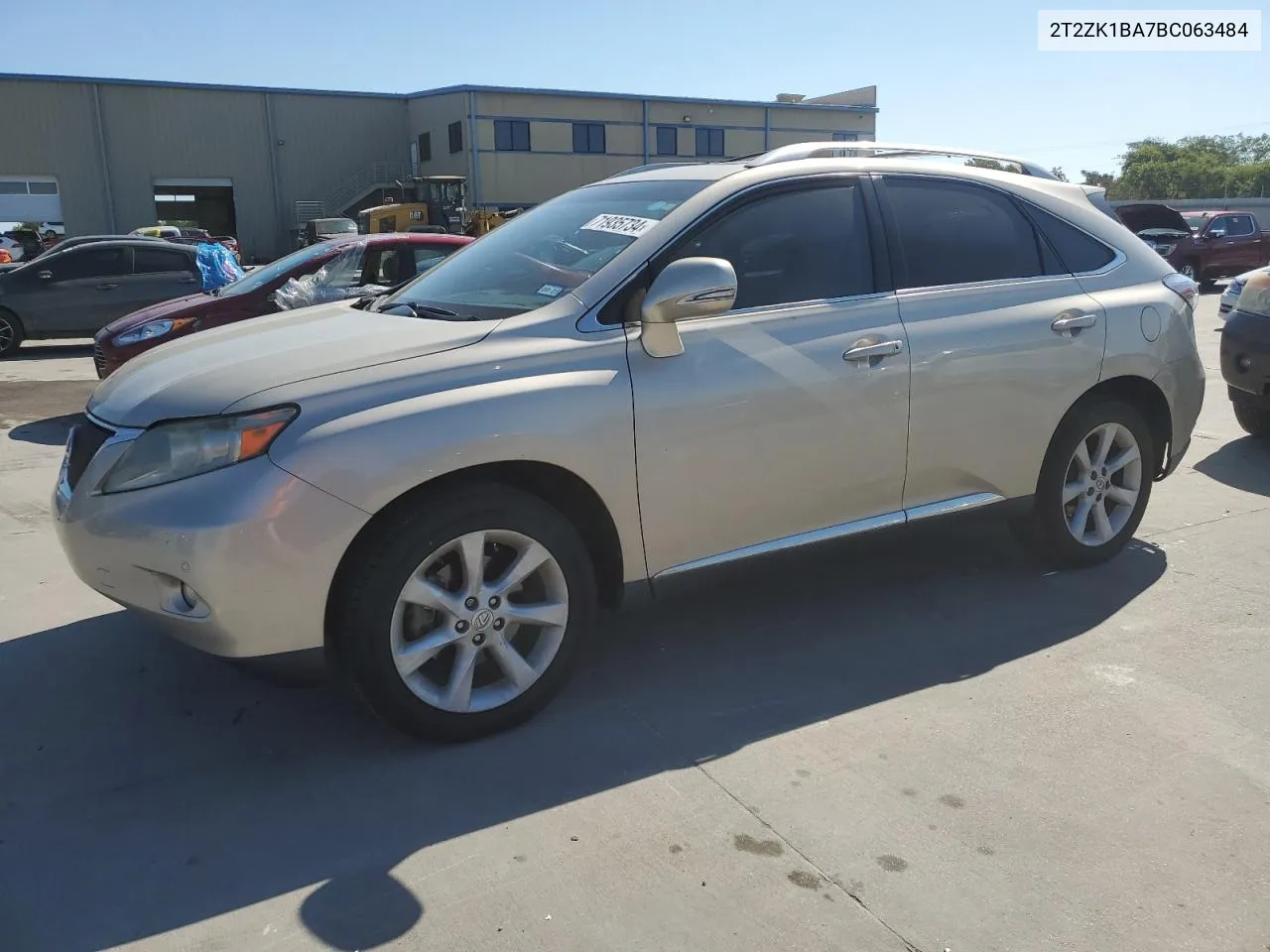 2T2ZK1BA7BC063484 2011 Lexus Rx 350