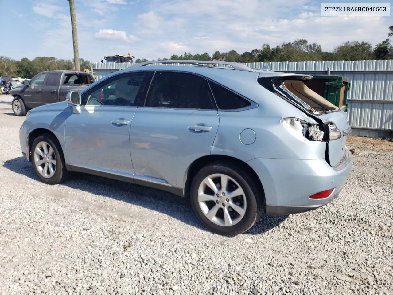 2T2ZK1BA6BC046563 2011 Lexus Rx 350