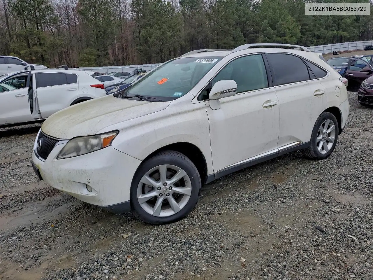 2T2ZK1BA5BC053729 2011 Lexus Rx 350
