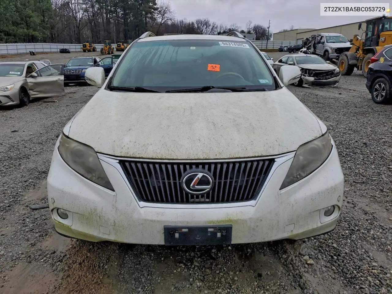 2T2ZK1BA5BC053729 2011 Lexus Rx 350