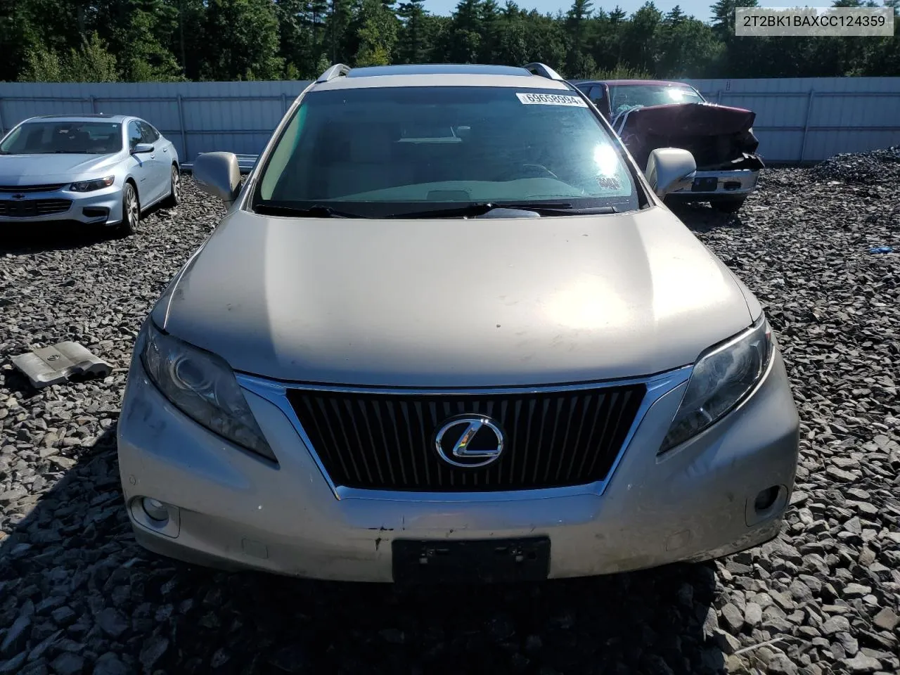 2T2BK1BAXCC124359 2012 Lexus Rx 350