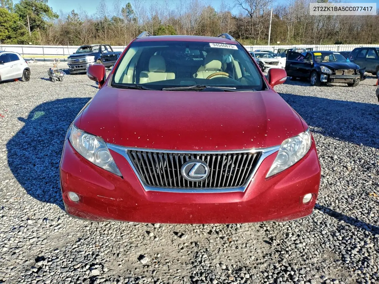 2T2ZK1BA5CC077417 2012 Lexus Rx 350