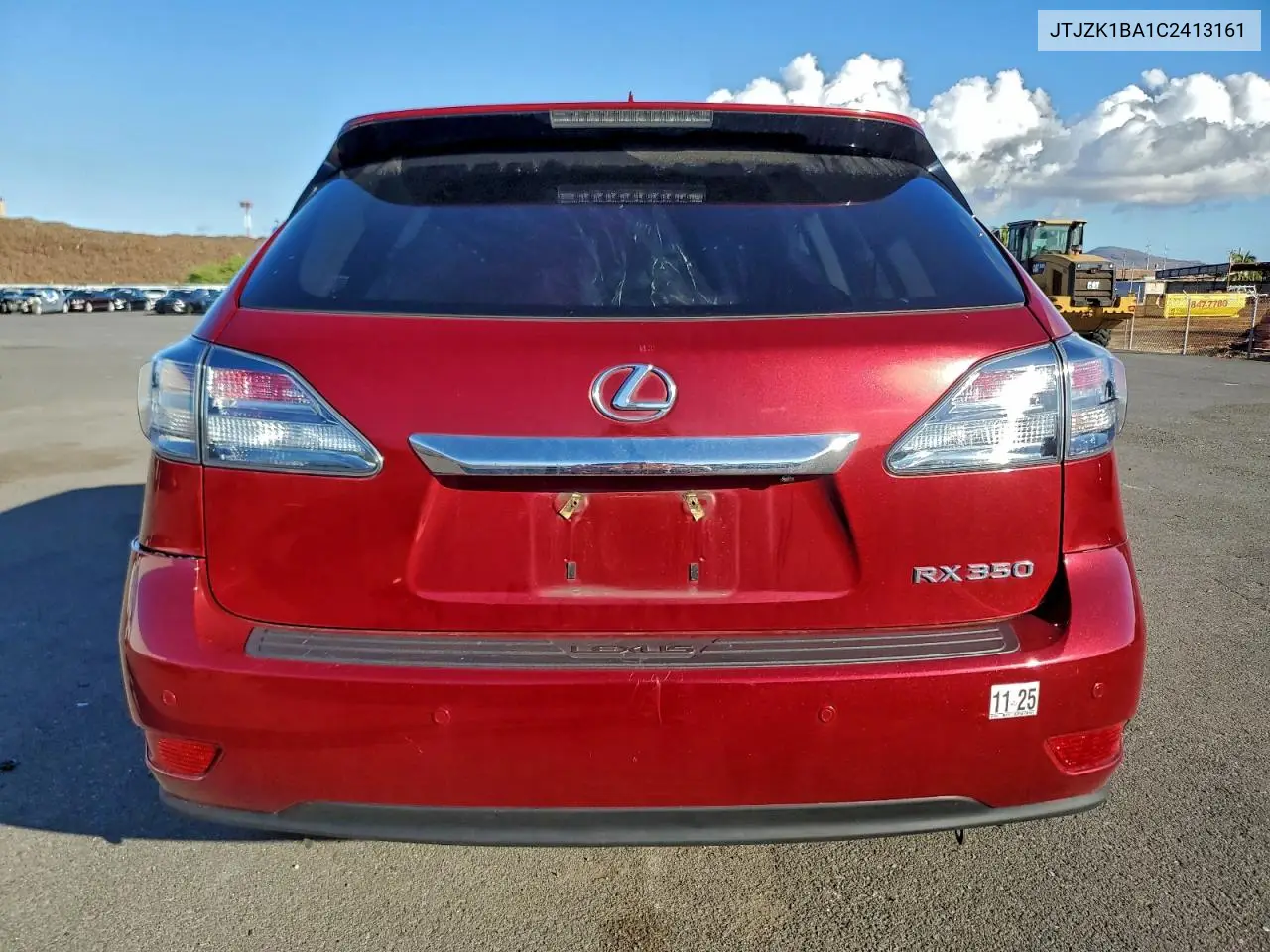 JTJZK1BA1C2413161 2012 Lexus Rx 350