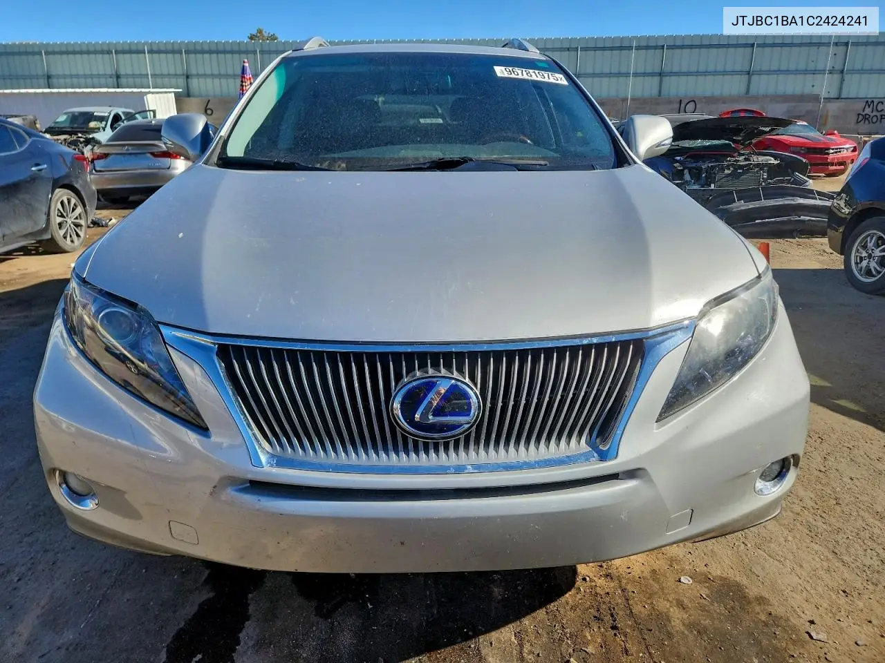 JTJBC1BA1C2424241 2012 Lexus Rx 450H