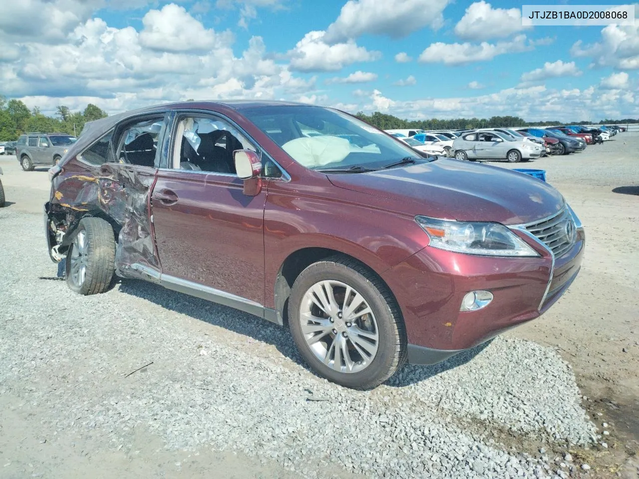 JTJZB1BA0D2008068 2013 Lexus Rx 450H