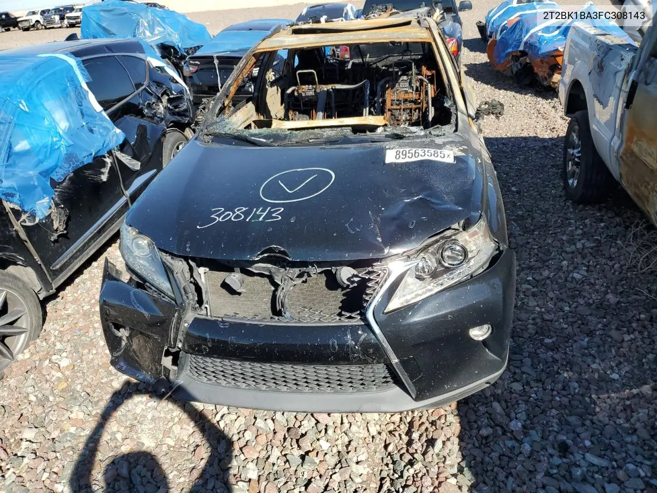 2T2BK1BA3FC308143 2015 Lexus Rx 350 Base