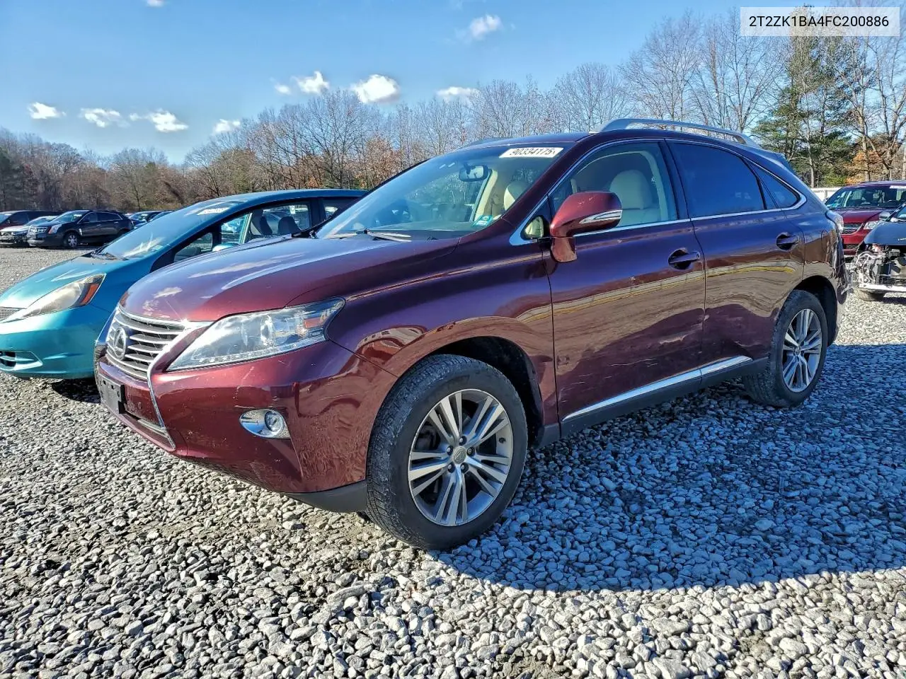2T2ZK1BA4FC200886 2015 Lexus Rx 350