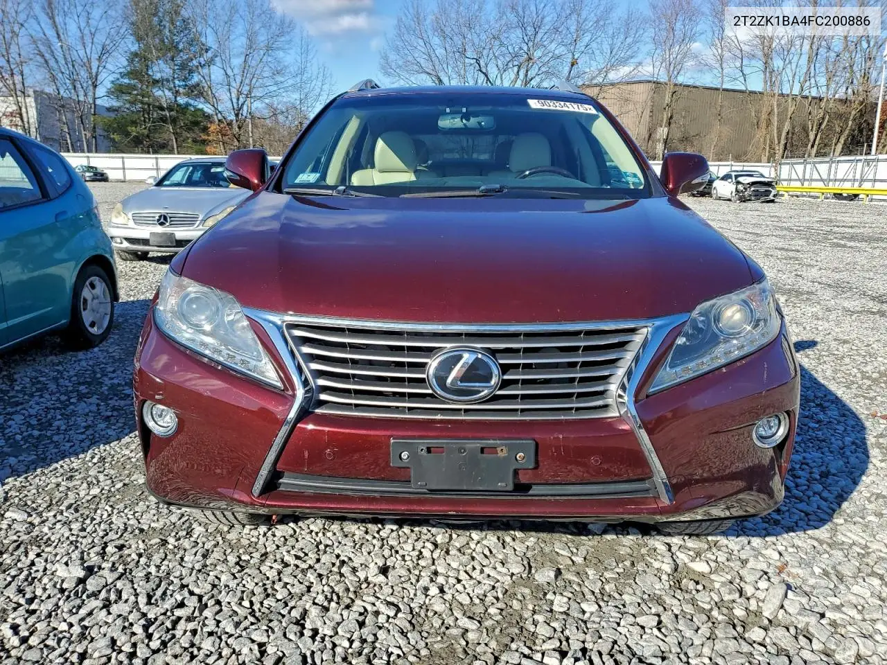 2T2ZK1BA4FC200886 2015 Lexus Rx 350