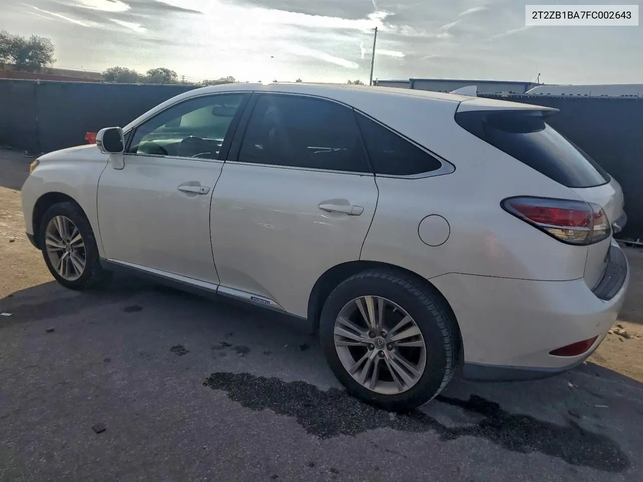 2T2ZB1BA7FC002643 2015 Lexus Rx 450H