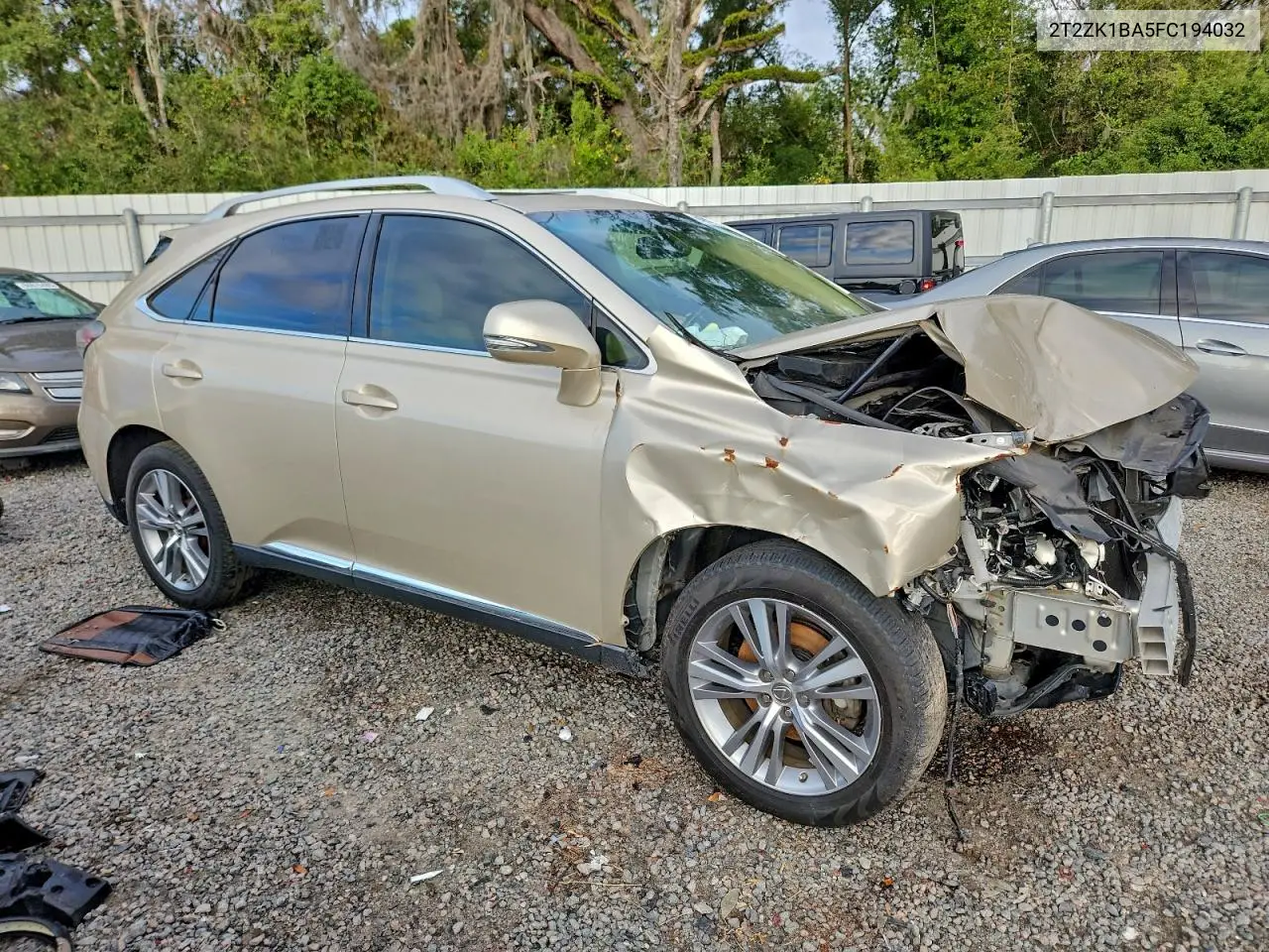2T2ZK1BA5FC194032 2015 Lexus Rx 350