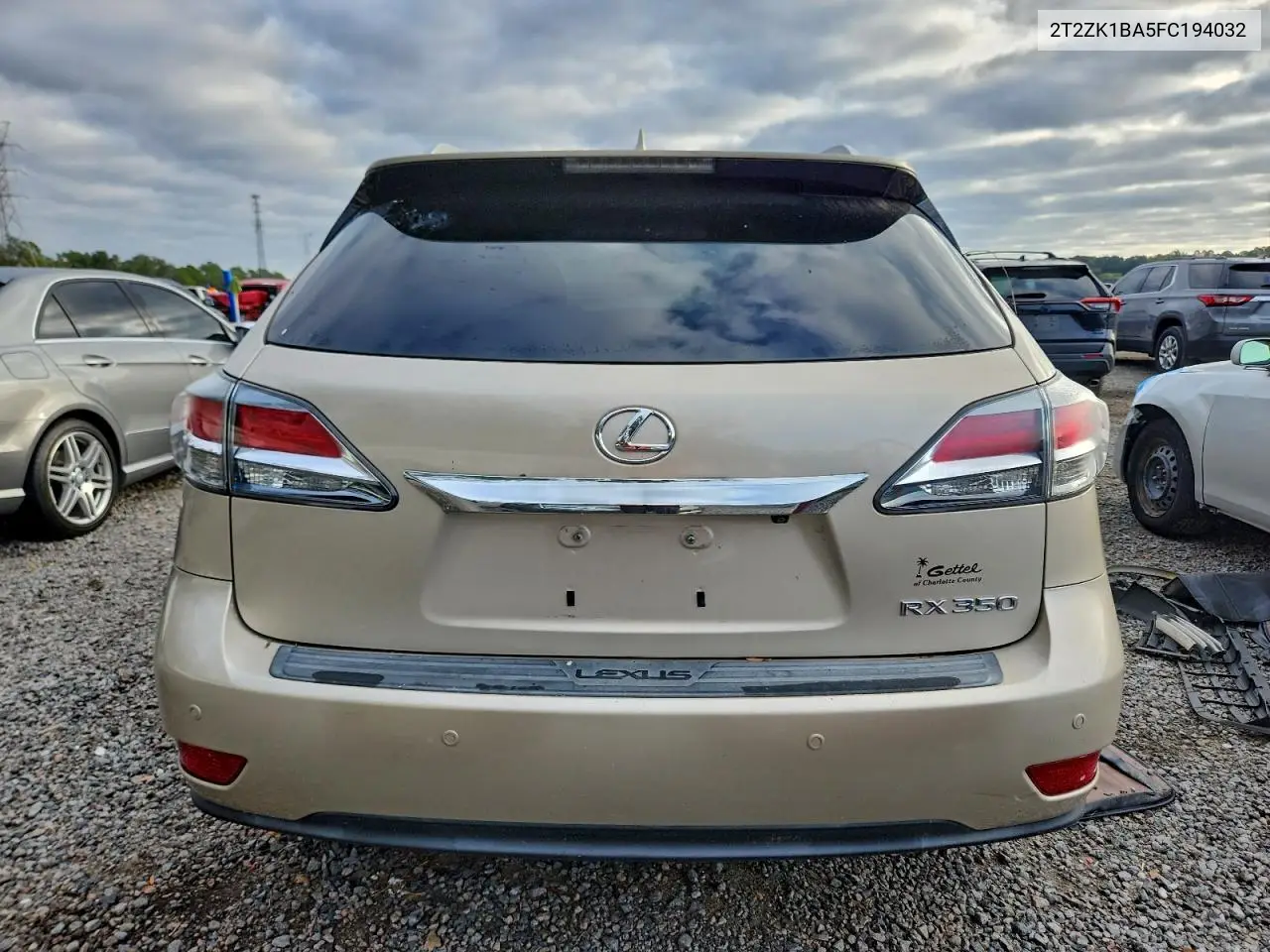 2T2ZK1BA5FC194032 2015 Lexus Rx 350
