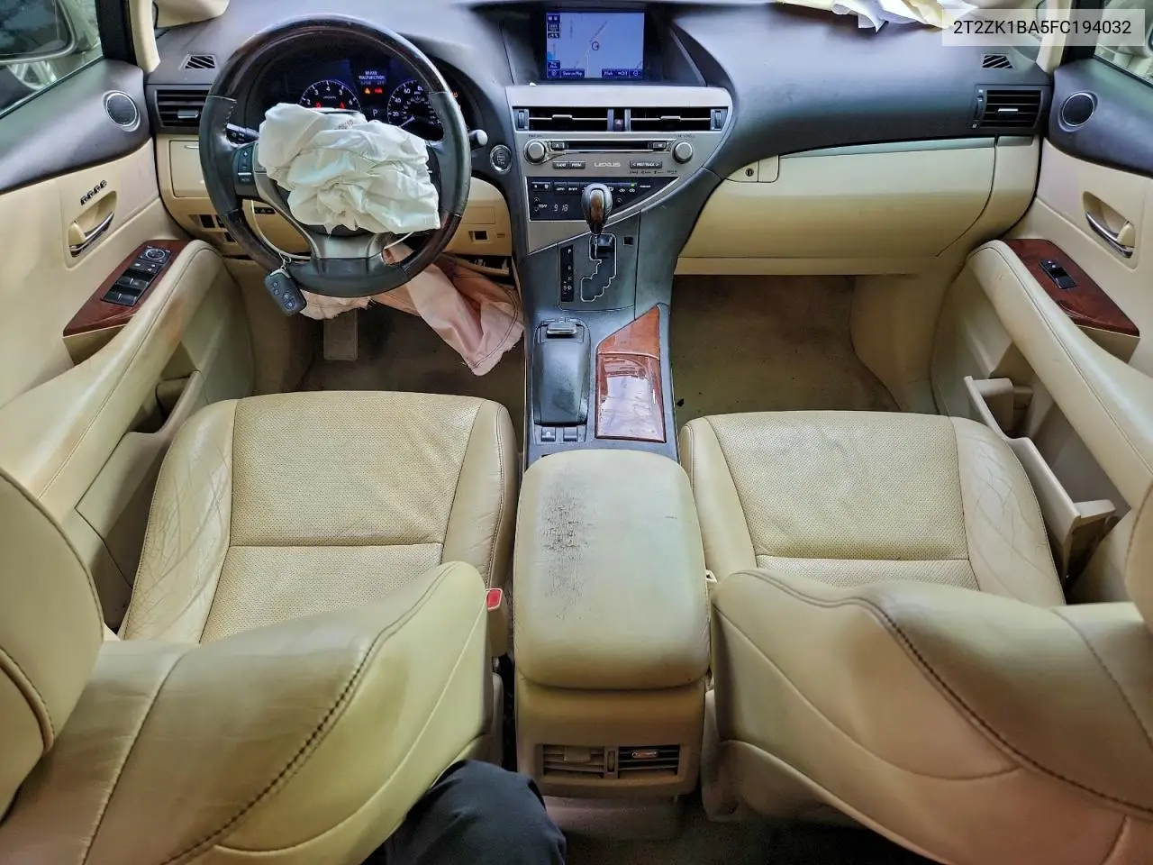 2T2ZK1BA5FC194032 2015 Lexus Rx 350