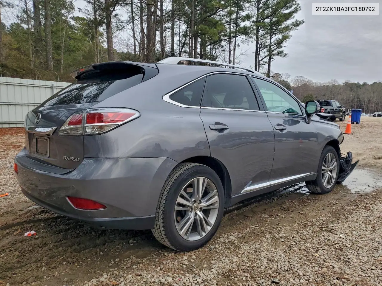 2T2ZK1BA3FC180792 2015 Lexus Rx 350