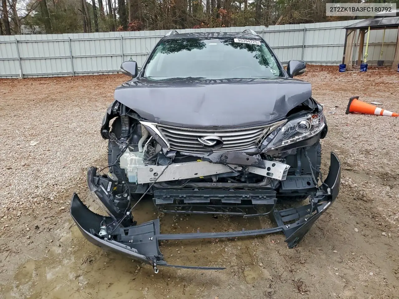 2T2ZK1BA3FC180792 2015 Lexus Rx 350