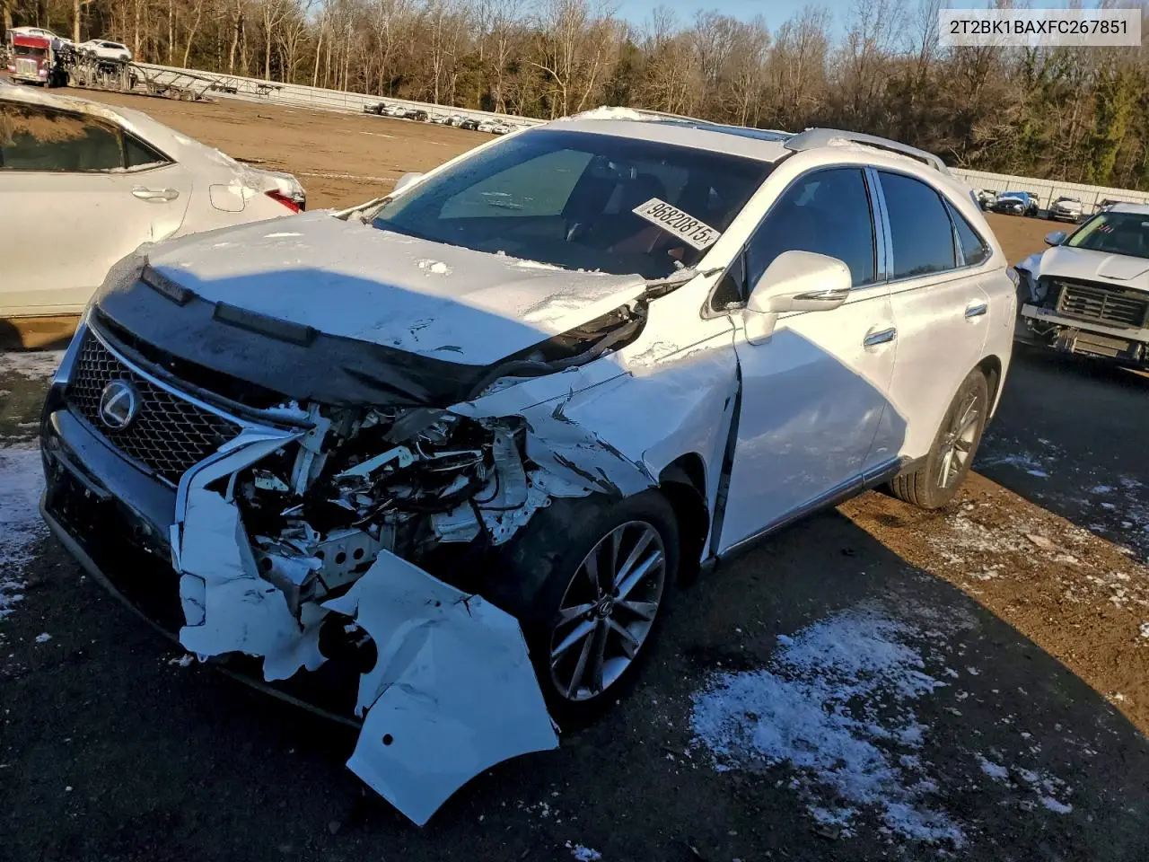 2T2BK1BAXFC267851 2015 Lexus Rx 350 Base
