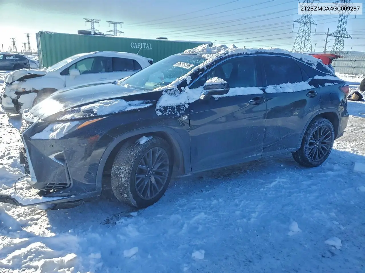 2T2BZMCA4GC009287 2016 Lexus Rx 350 Base